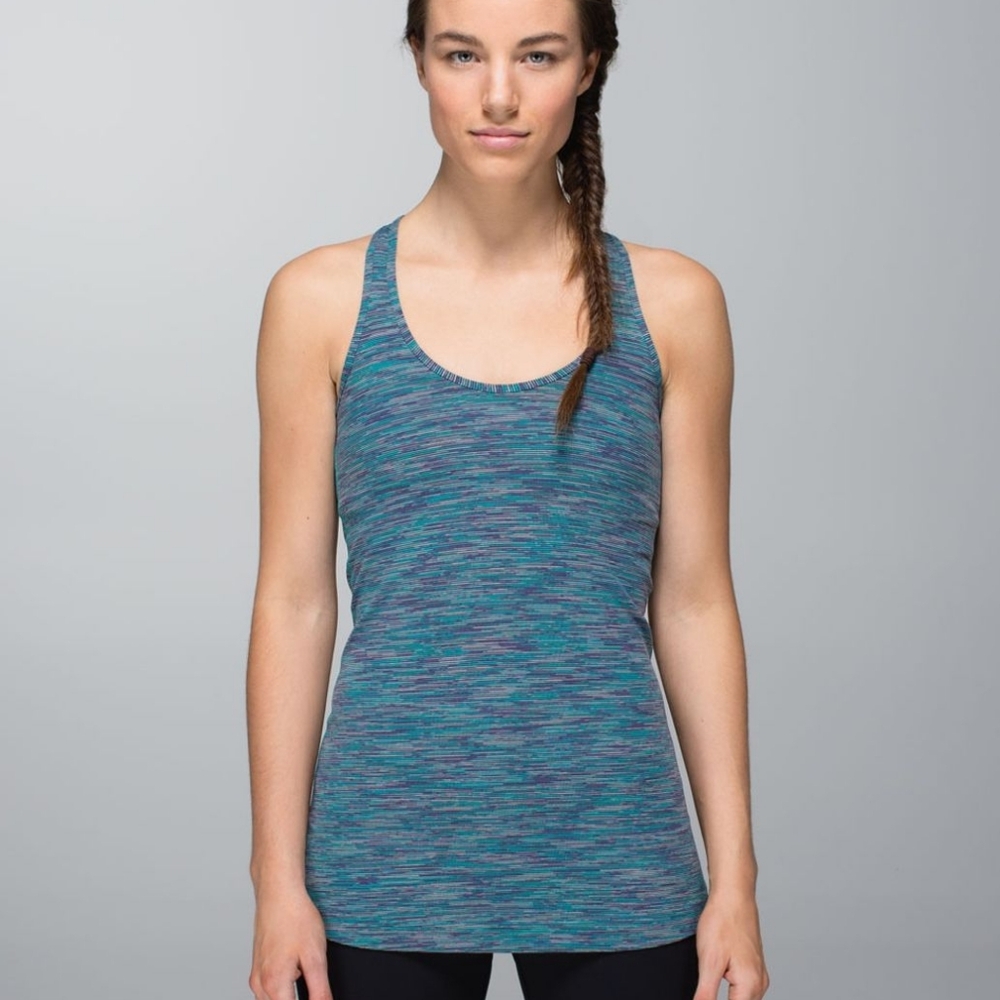 Lululemon Cool Racerback Wee Are From Space Blue Tropics
